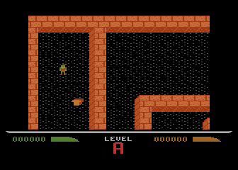 Dark Chambers (Atari 8-bit) screenshot: The game begins here