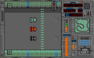 Jupiter's Masterdrive (Atari ST) screenshot: On the grid