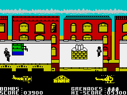 Biggles (ZX Spectrum) screenshot: Onto screen 2