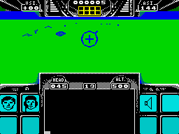 Biggles (ZX Spectrum) screenshot: Taking aim