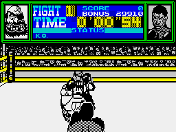 Frank Bruno's Boxing (ZX Spectrum) screenshot: We're underway