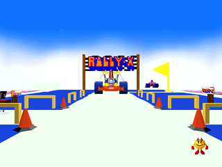 Namco Museum Vol. 1 (PlayStation) screenshot: Rally X game room