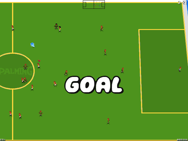 Eat the Whistle (Amiga) screenshot: Goal!