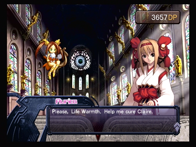 Ar tonelico: Melody of Elemia (PlayStation 2) screenshot: We need some powerful healing magic here