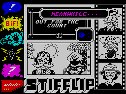 Stifflip & Co. (ZX Spectrum) screenshot: Switching character