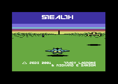 Stealth (Commodore 64) screenshot: Title screen