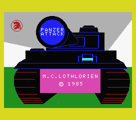 Panzer Attack (MSX) screenshot: Loading screen