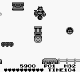 Felix the Cat (Game Boy) screenshot: Driving a motorcycle