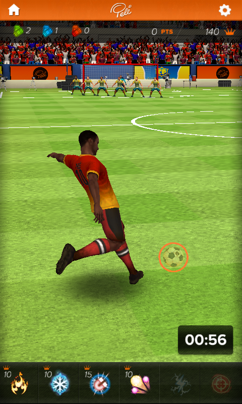Pelé: King of Football (Android) screenshot: Pelé Blitz shot