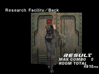 Dino Crisis 2 (PlayStation) screenshot: Regina entering the research facility.