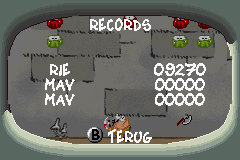 Kid Paddle (Game Boy Advance) screenshot: Got over the necessary score.