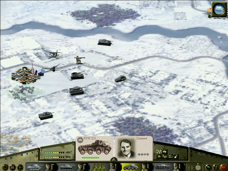 Panzer General III: Scorched Earth (Windows) screenshot: Moving the unit