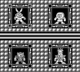 Mega Man: Dr. Wily's Revenge (Game Boy) screenshot: Stage select
