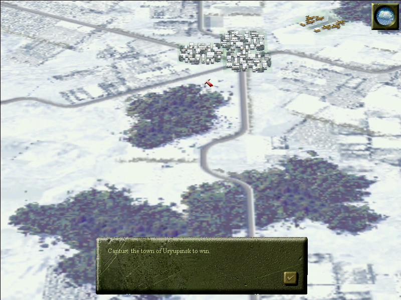 Panzer General III: Scorched Earth (Windows) screenshot: Looking at the area