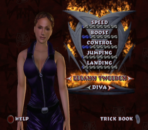 Freekstyle (GameCube) screenshot: Choose a rider
