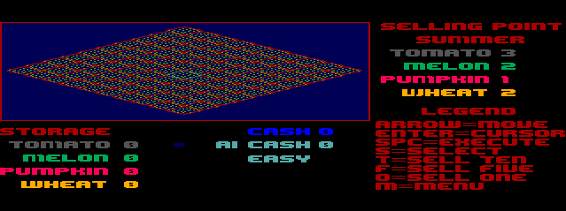Cocogrow (TRS-80 CoCo) screenshot: An Empty Field Waiting to be Plowed