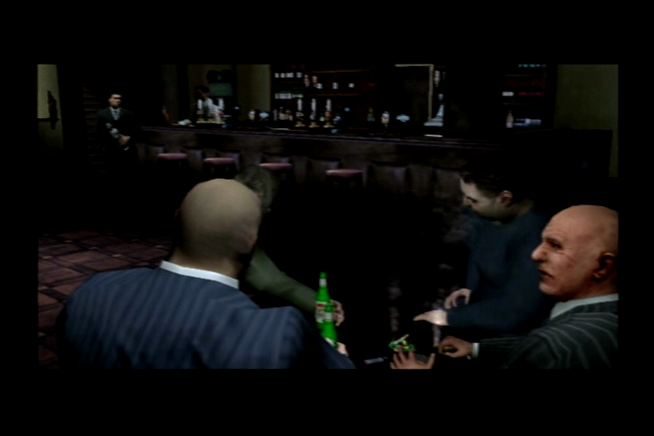 The Getaway (PlayStation 2) screenshot: No, you're not done yet. Charlie will make you do more jobs to get your son back.