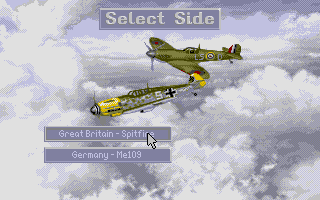 Air Duel: 80 Years of Dogfighting (Atari ST) screenshot: Whose side are you on?