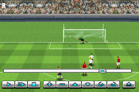Real Soccer 2009 (Android) screenshot: Replay