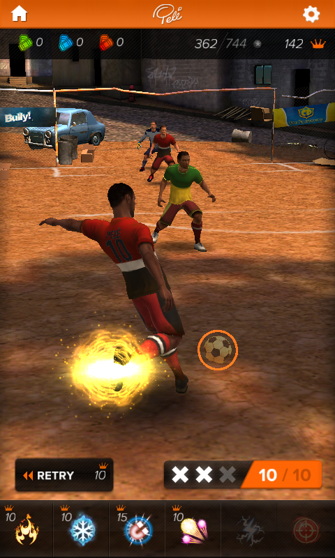 Pelé: King of Football (Android) screenshot: Power up loaded
