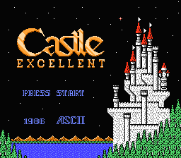 Castlequest (NES) screenshot: Title screen