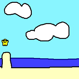 RunMan: Going Coconuts (Windows) screenshot: A high sand dune