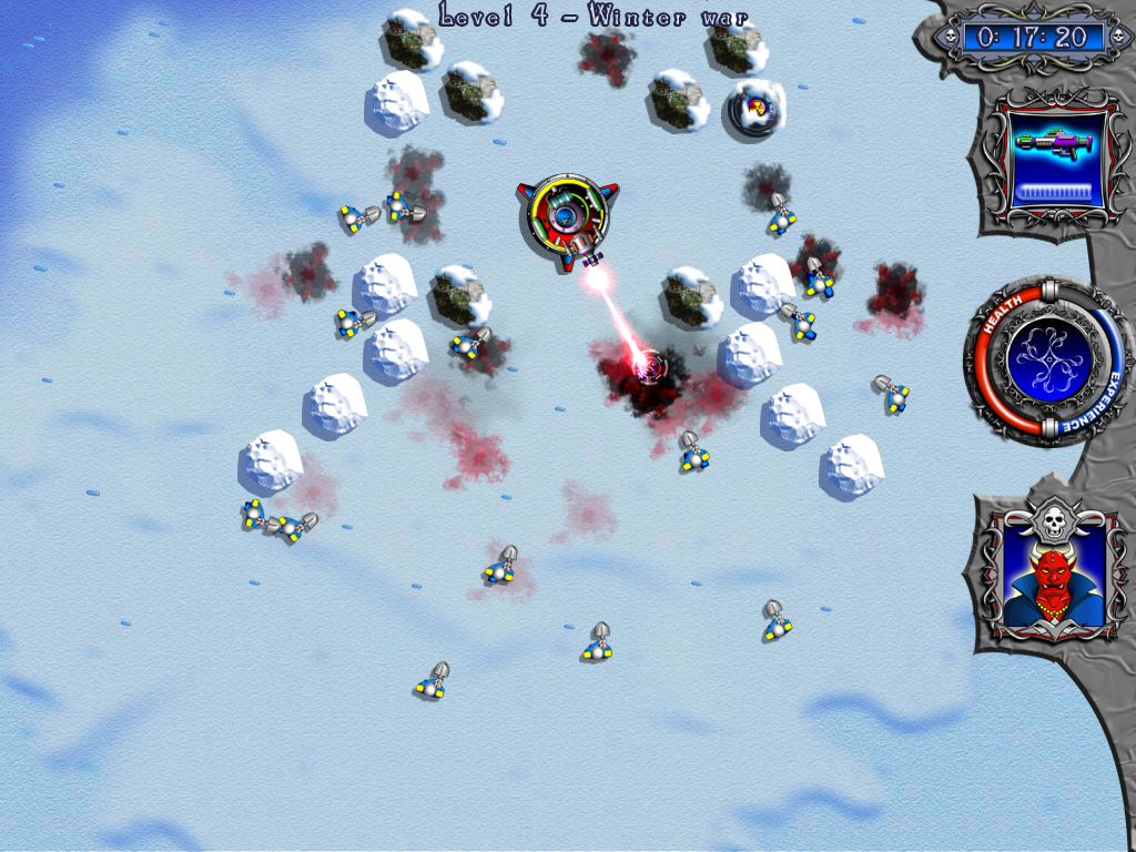 R.I.P. (Windows) screenshot: Bloodiest snowball fight ever!