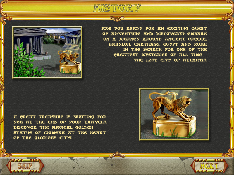 Atlantis Quest (Windows) screenshot: Your golden goal.