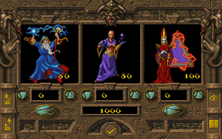 Dark Legions (DOS) screenshot: Building your army