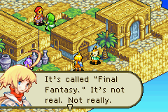 Final Fantasy Tactics Advance (Game Boy Advance) screenshot: Look who is talking now :)