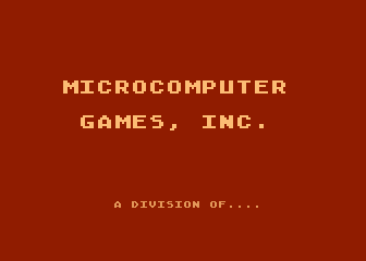 Andromeda Conquest (Atari 8-bit) screenshot: Company logo 1