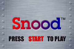 Snood (Game Boy Advance) screenshot: Welcome to Snood