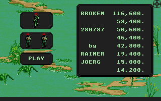 T.N.T (Atari ST) screenshot: Start menu