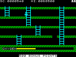 Digger Dan (ZX Spectrum) screenshot: Finished screen.