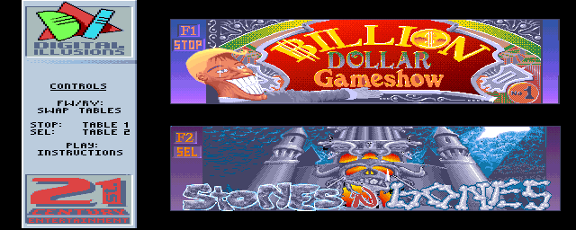 Pinball Fantasies (Amiga CD32) screenshot: Table selection 2