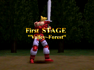 Lucifer Ring (PlayStation) screenshot: First stage. Valley~Forest.