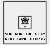 Penguin-Kun Wars (Game Boy) screenshot: You won the set