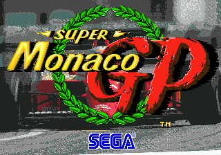 Super Monaco GP (Genesis) screenshot: Title Screen 2