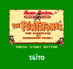 The Flintstones: The Surprise at Dinosaur Peak! (NES) screenshot: Title screen