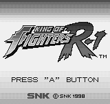 King of Fighters R-1 (Neo Geo Pocket) screenshot: Title screen.