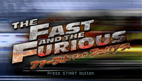 The Fast and the Furious (PSP) screenshot: Splash screen