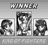 King of Fighters R-1 (Neo Geo Pocket) screenshot: Victory screen.