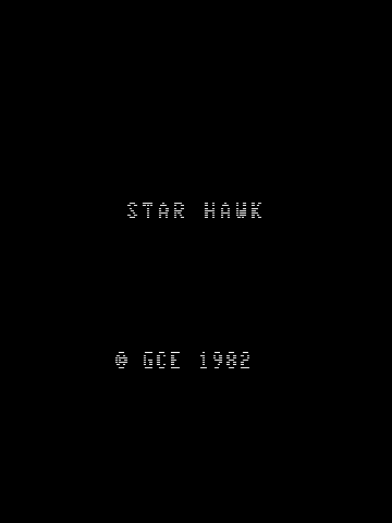 Starhawk (Vectrex) screenshot: Star Hawk