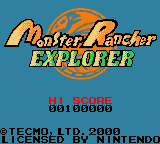 Monster Rancher Explorer (Game Boy Color) screenshot: Title screen.