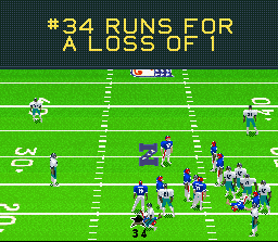 Screenshot of Madden NFL 95 (SNES, 1994) - MobyGames