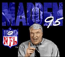 Madden NFL 95 (SNES) screenshot: Title screen