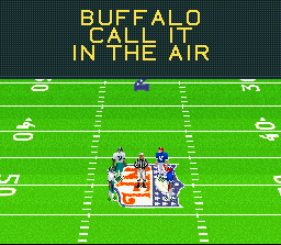 Madden NFL 95 (SNES) screenshot: Call it in the air