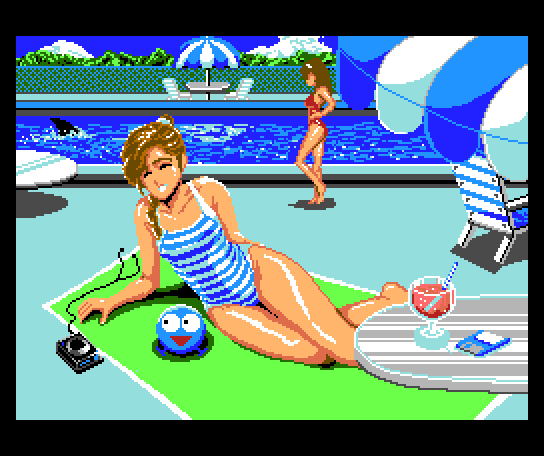 Disk Station #0 (MSX) screenshot: Bonus picture with Randar