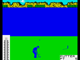 Leader Board (ZX Spectrum) screenshot: These putts can, frustratingly, be missed