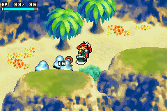 Shining Soul (Game Boy Advance) screenshot: Battling some enemies in real-time